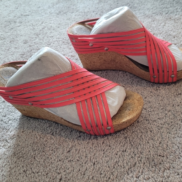 Lucky Brand Coral cork high heel shoes size 10 - Picture 12 of 13
